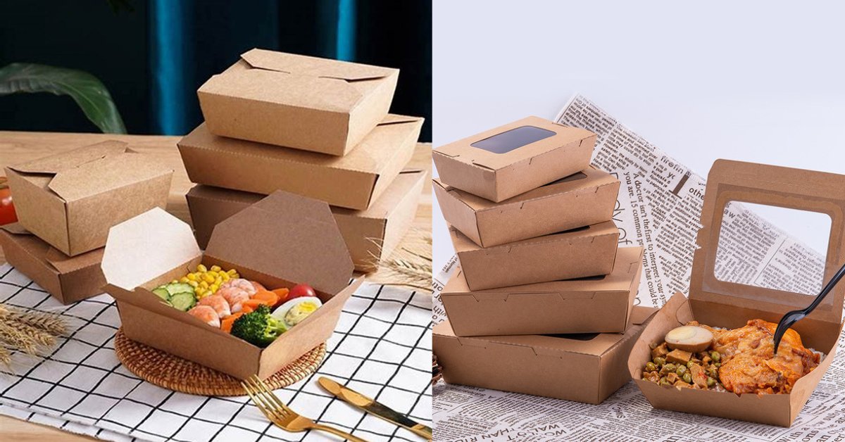 32. 3. Kích thước hộp đựng đồ ăn mang về phổ biến