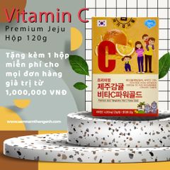 Tặng hộp Vitamin C Premium Jeju 120g cho mọi đơn hàng