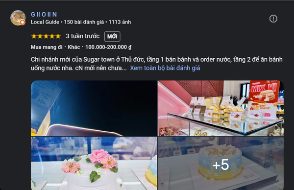 Khách hàng đánh giá Sugar Town