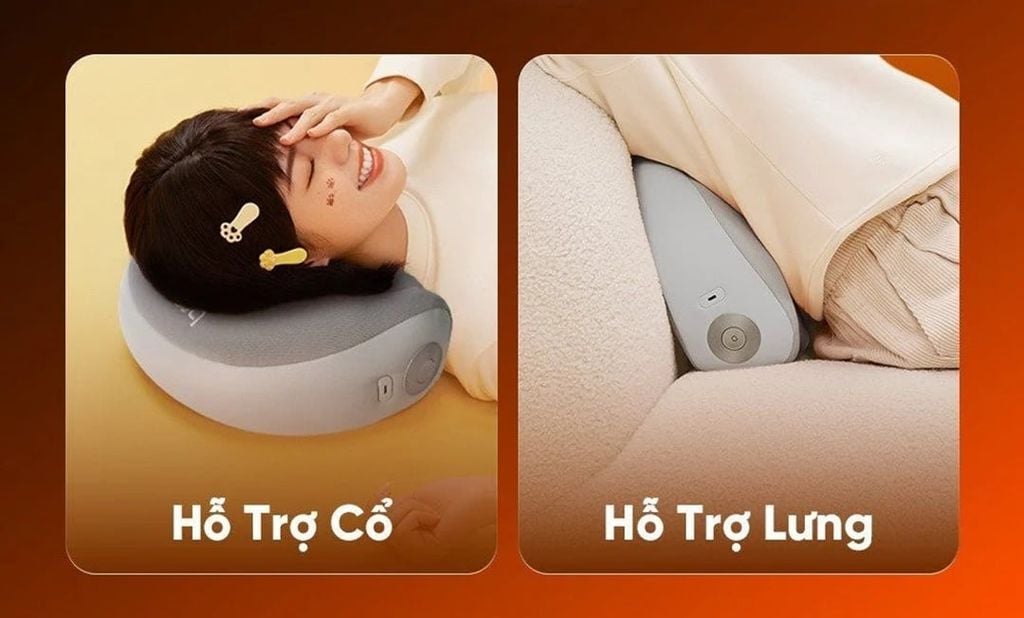 Gối massage cổ và lưng đa năng Breo P2
