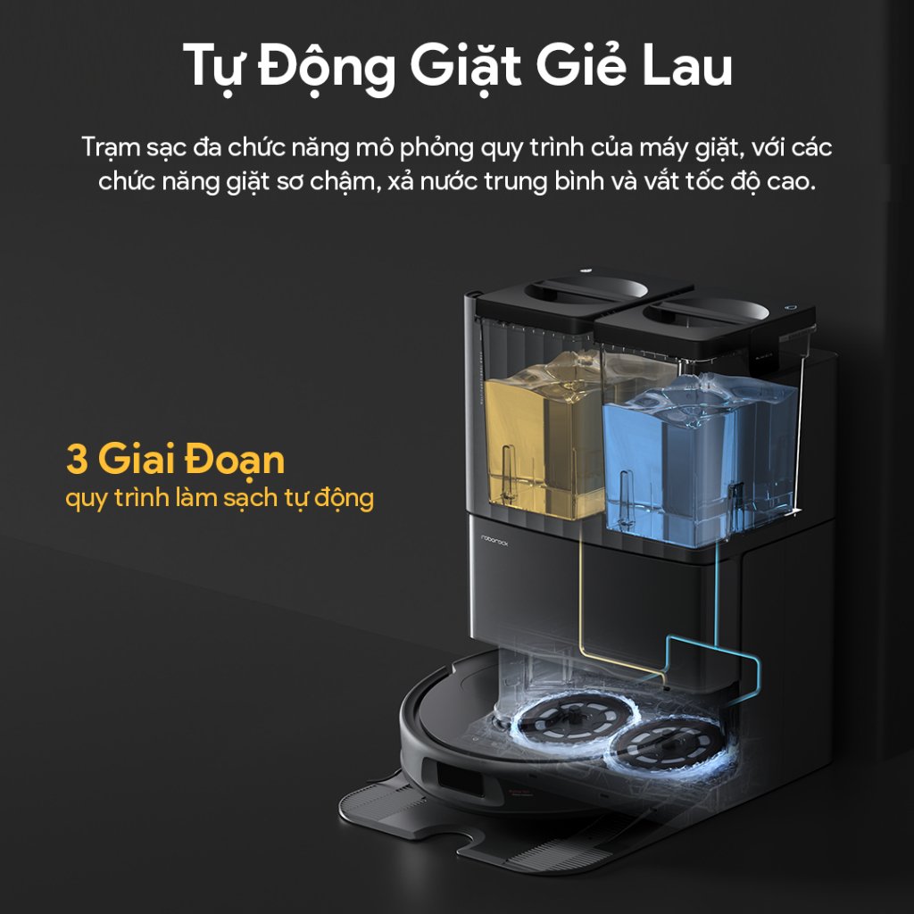 Tự động giặt giẻ lau 