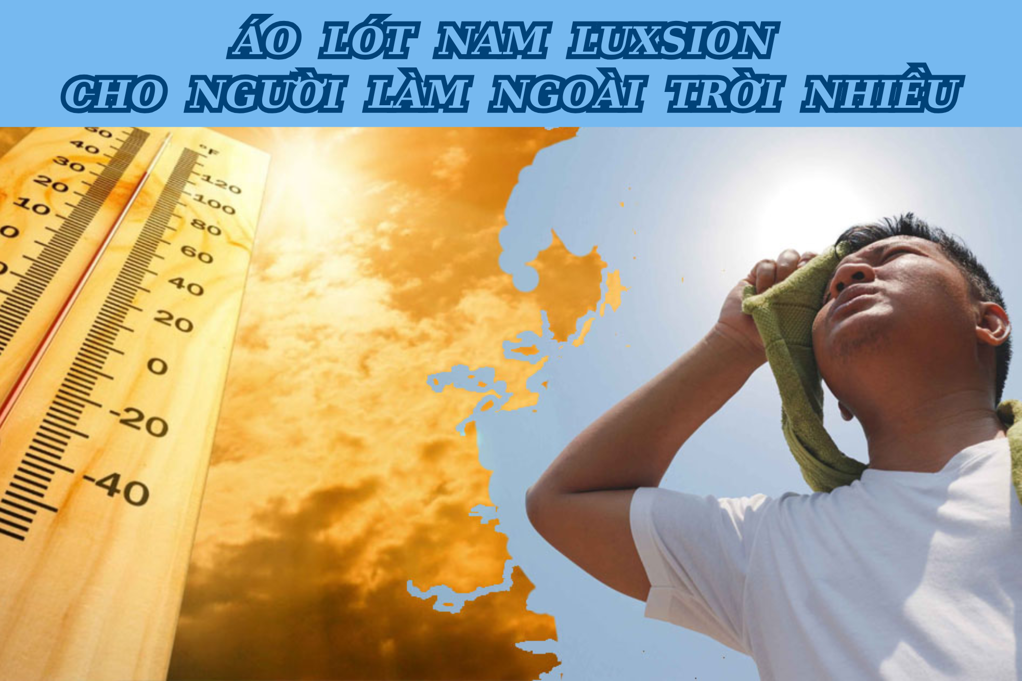 Áo lót nam Luxsion cho người làm ngoài trời nhiều - Mát mẻ, dễ vận động