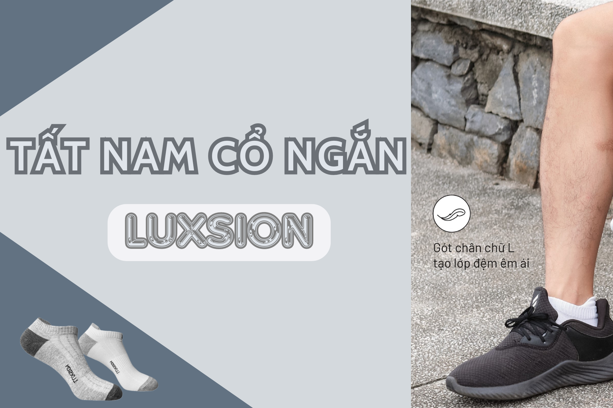 Bật mí mẫu tất nam anh em đi được quanh năm - Tất cổ ngắn nam Luxsion