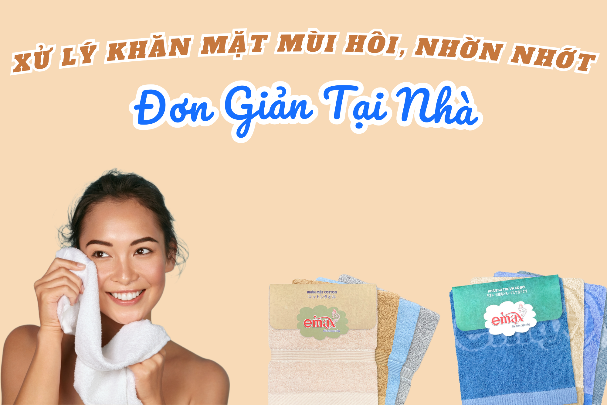 Áp dụng những mẹo này, khăn mặt có mùi hôi và nhờn nhớt sạch ngay tức khắc