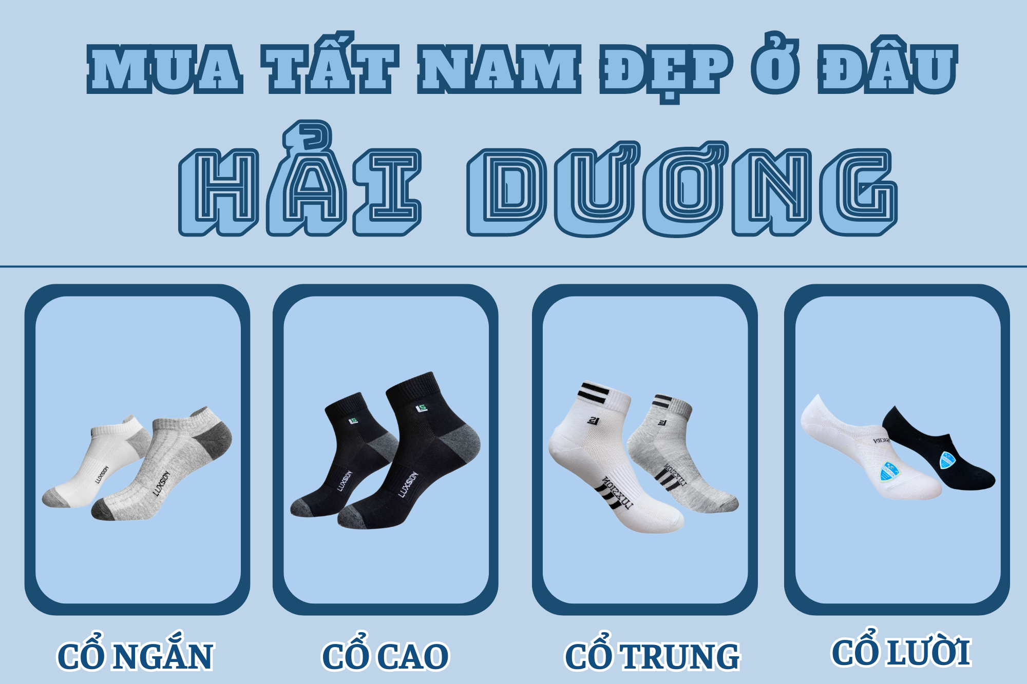 Mua tất nam đẹp ở đâu Hải Dương? Top1 thương hiệu được anh em ưa chuộng