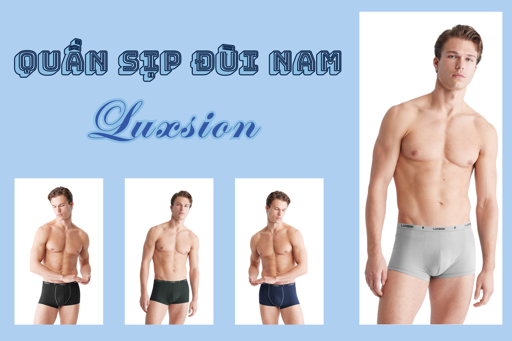Quần sịp đùi nam Luxsion anh em nào cũng nên có