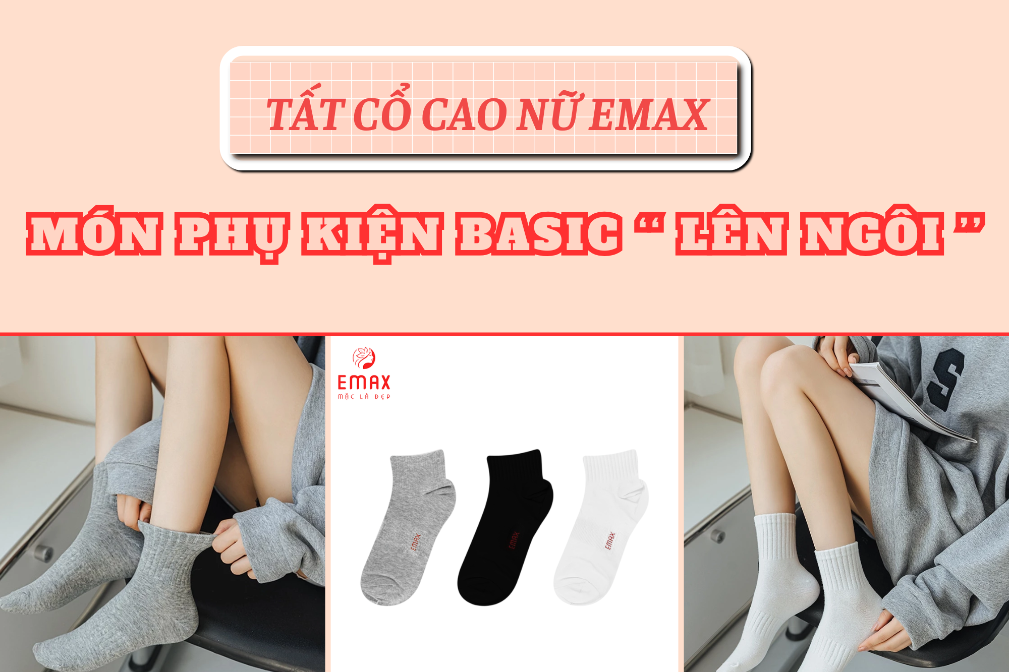 Tất cổ cao nữ Emax - Món phụ kiện “ lên ngôi” được chị em yêu thích