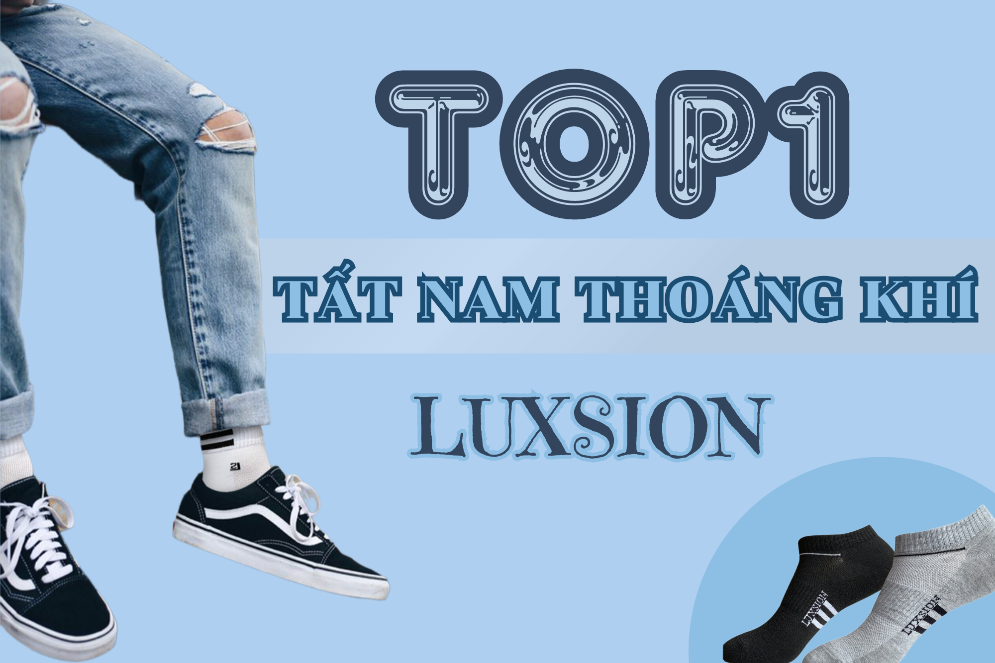 Top1 tất nam thoáng khí Luxsion được yêu thích nhất