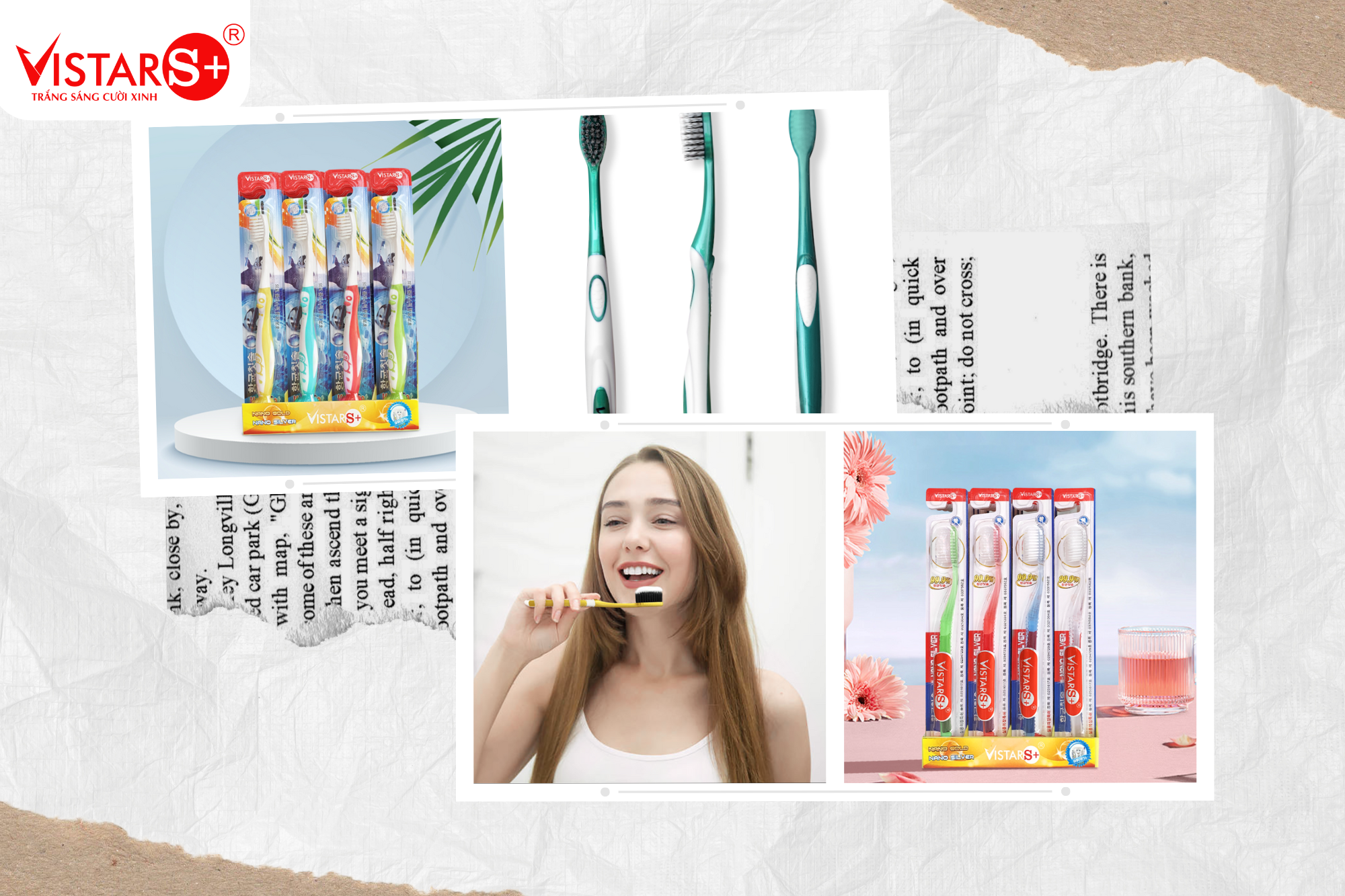 Bàn chải đánh răng Vistar - Trắng sáng nụ cười xinh cho mọi nhà