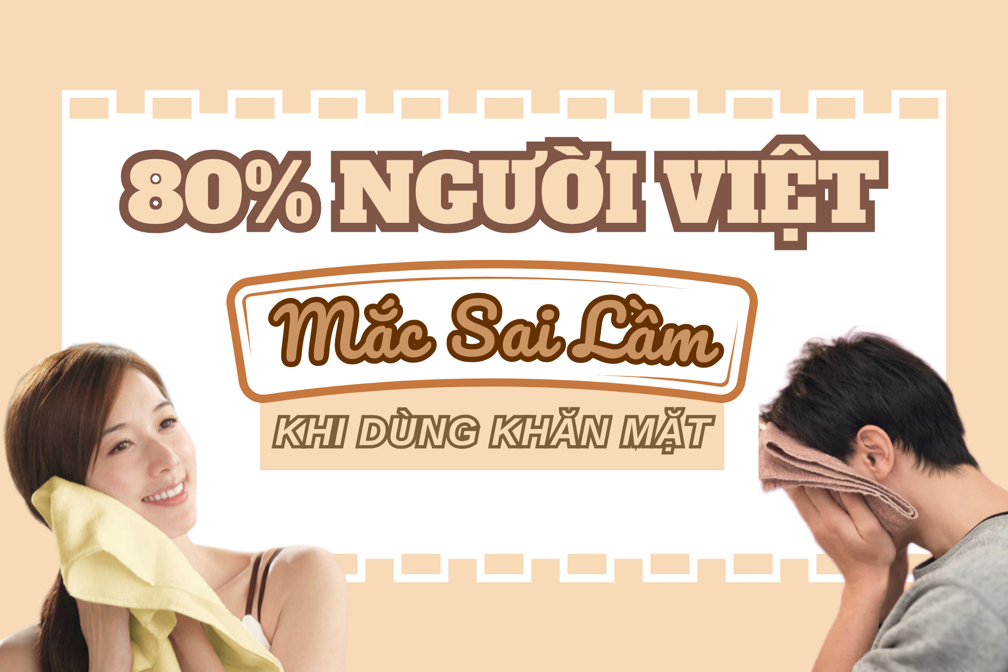 80% người Việt mắc sai lầm này khi dùng khăn mặt