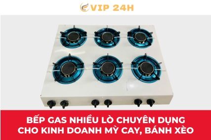 Bếp gas nhiều lò chuyên dụng cho kinh doanh mỳ cay, bánh xèo