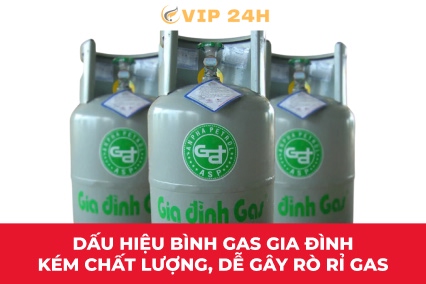 Dấu hiệu bình gas gia đình kém chất lượng, dễ gây rò rỉ gas
