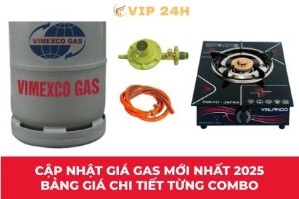 Cập nhật giá gas mới nhất 2025 – Bảng giá chi tiết từng combo