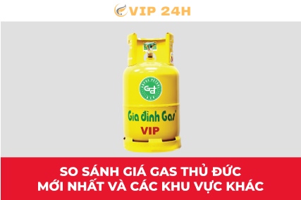 So sánh giá gas Thủ Đức mới nhất và các khu vực khác
