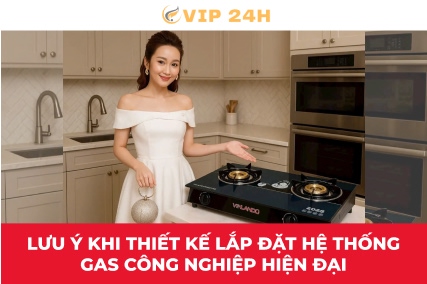 Lưu ý khi thiết kế lắp đặt hệ thống gas công nghiệp hiện đại
