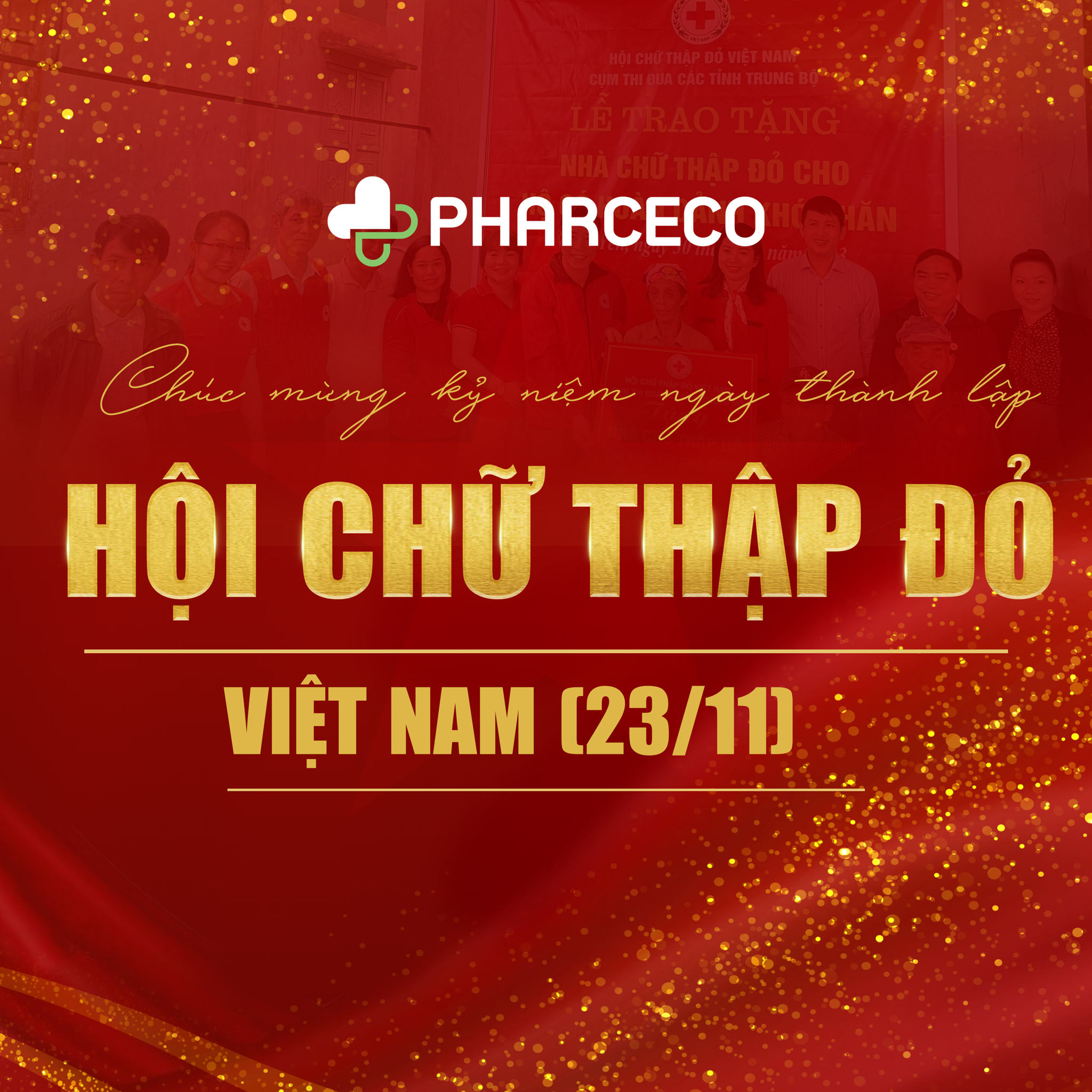 ❤️ PHARCECO CHÚC MỪNG KỶ NIỆM NGÀY THÀNH LẬP HỘI CHỮ THẬP ĐỎ VIỆT NAM (23/11) ❤️