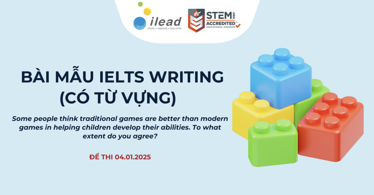 Bài mẫu IELTS Writing Task 2 Band 8: Traditional Games vs. Modern Games