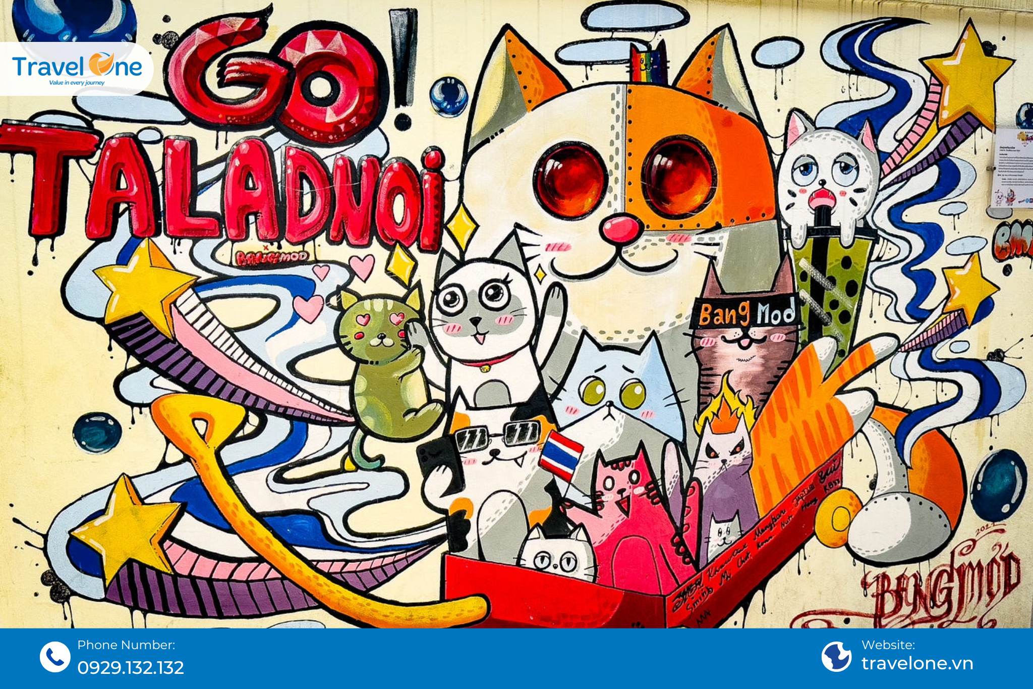 Talad Noi Wall Art là gì? Check-In Phố Cổ Đẹp Nhất Bangkok Thái Lan 2025
