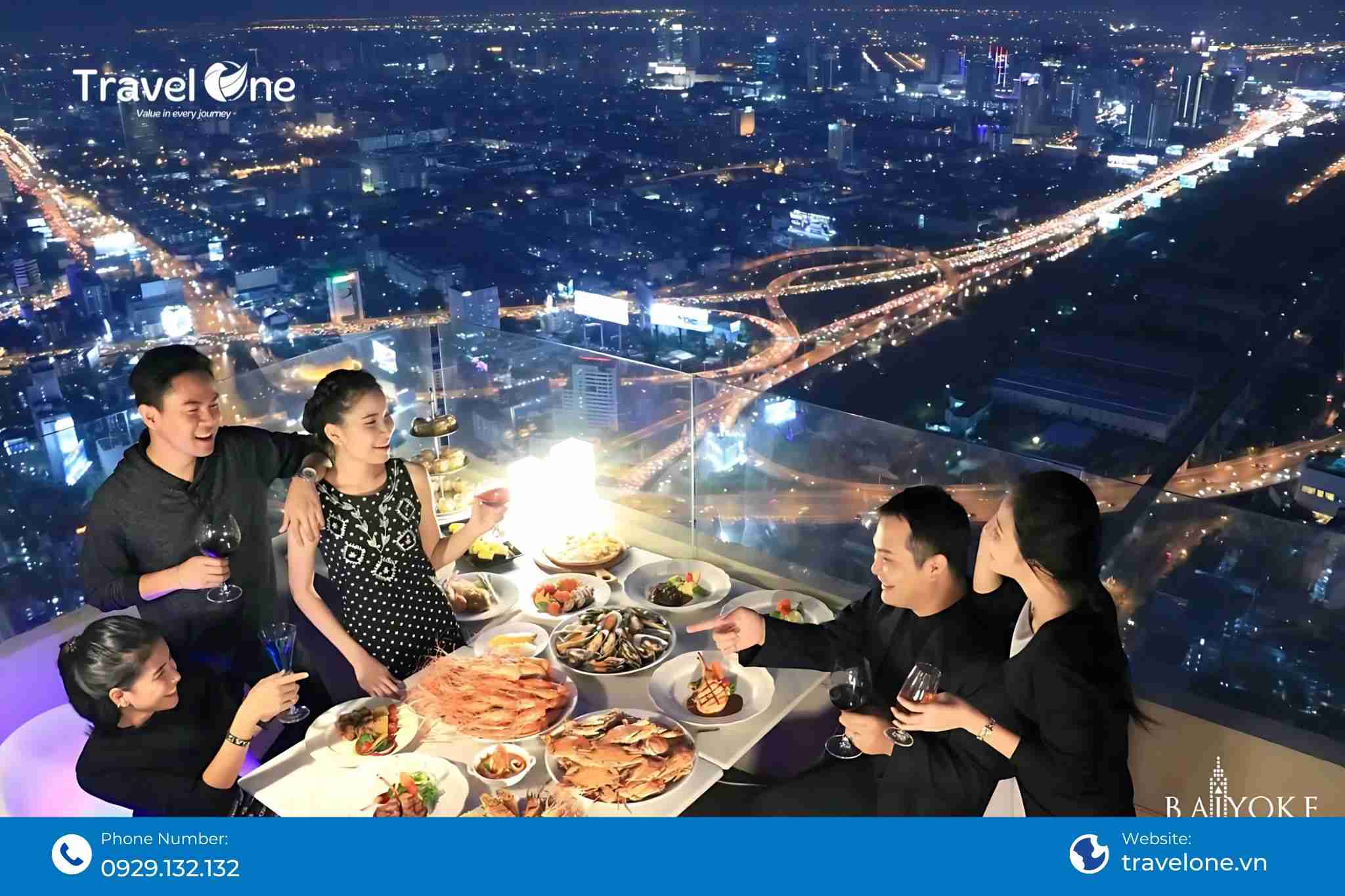 Review Buffet 86 Tầng Baiyoke Cùng Travel One