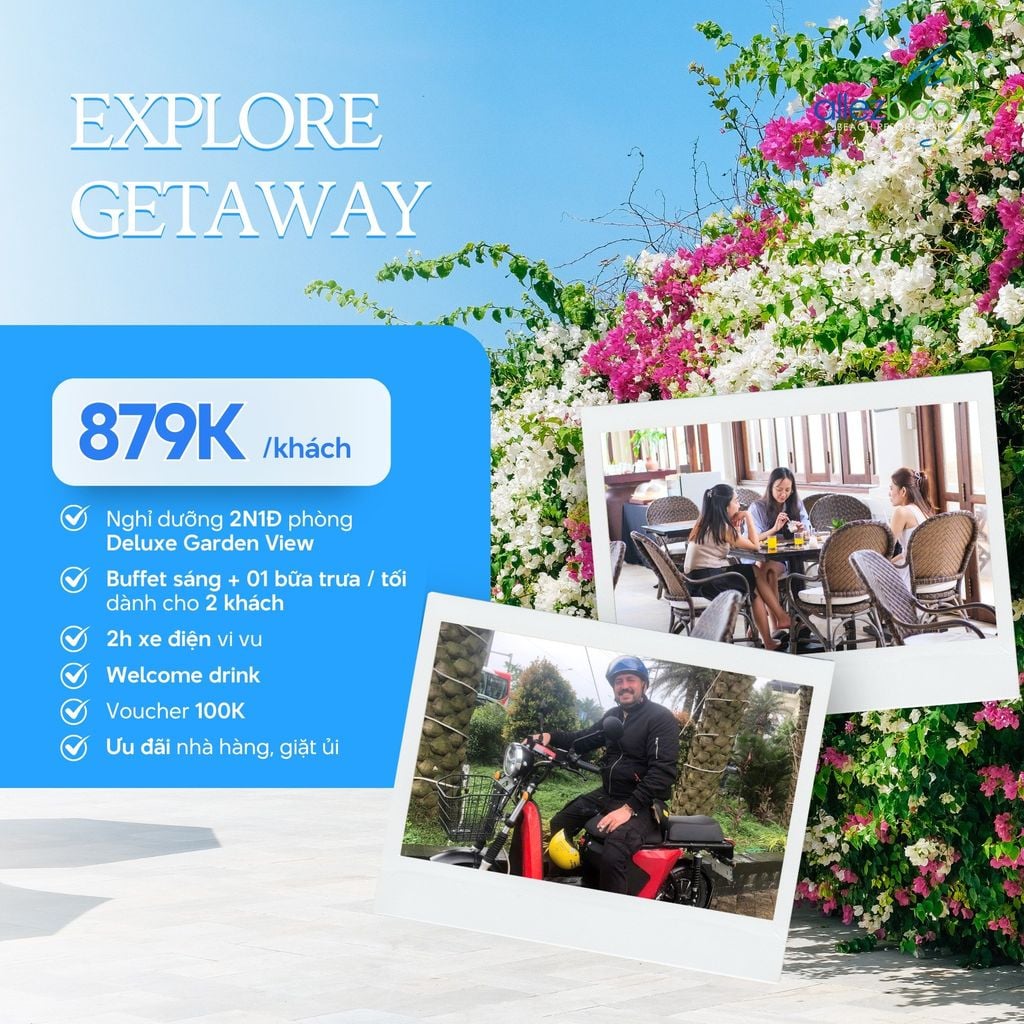 EXPLORE GETAWAY | 2 NGÀY 1 ĐÊM | 879.000 VND / KHÁCH