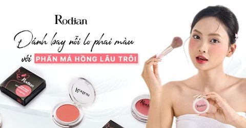 Đánh bay nỗi lo phai màu với phấn má hồng lâu trôi