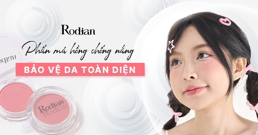 Phấn má hồng chống nắng - bảo vệ da toàn diện