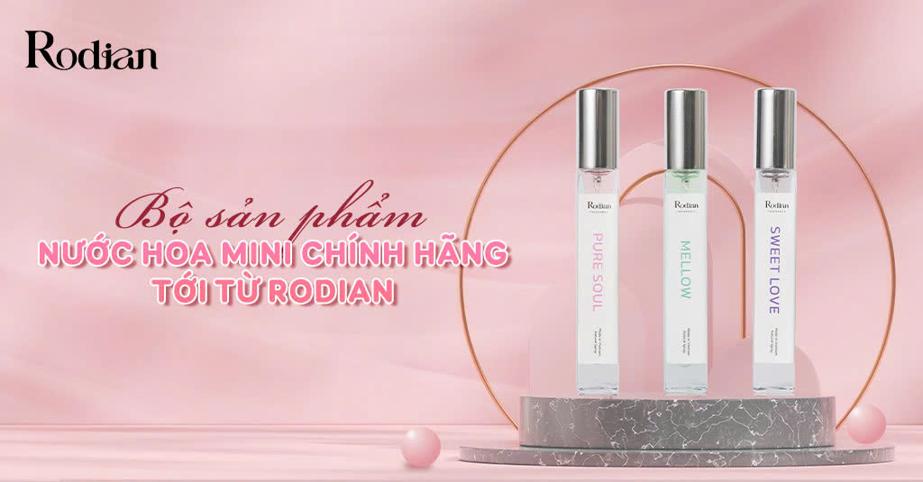 Bộ sản phẩm nước hoa mini chính hãng tới từ Rodian