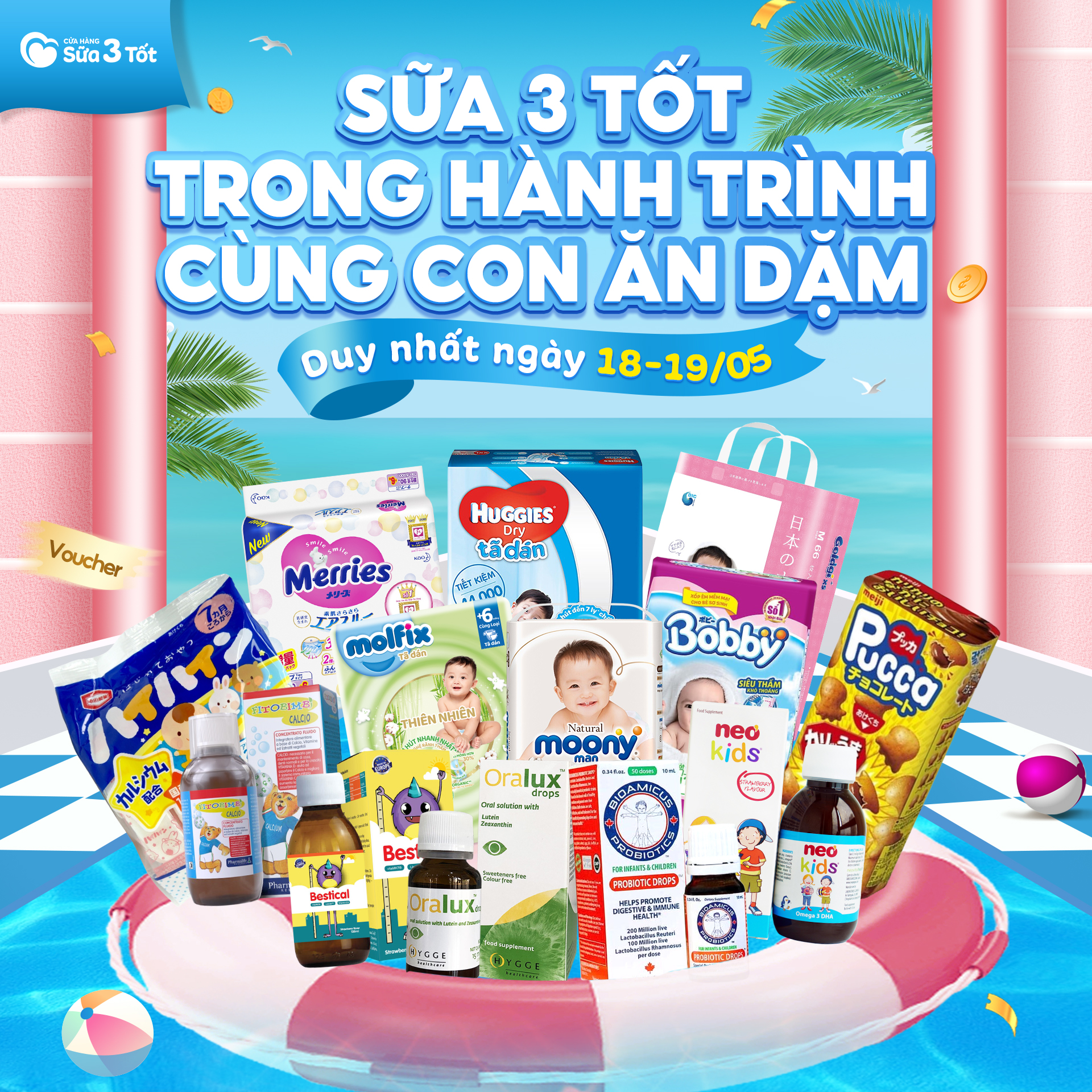 💥 SỰ KIỆN SỮA 3 TỐT TRONG HÀNH TRÌNH CÙNG CON ĂN DẶM