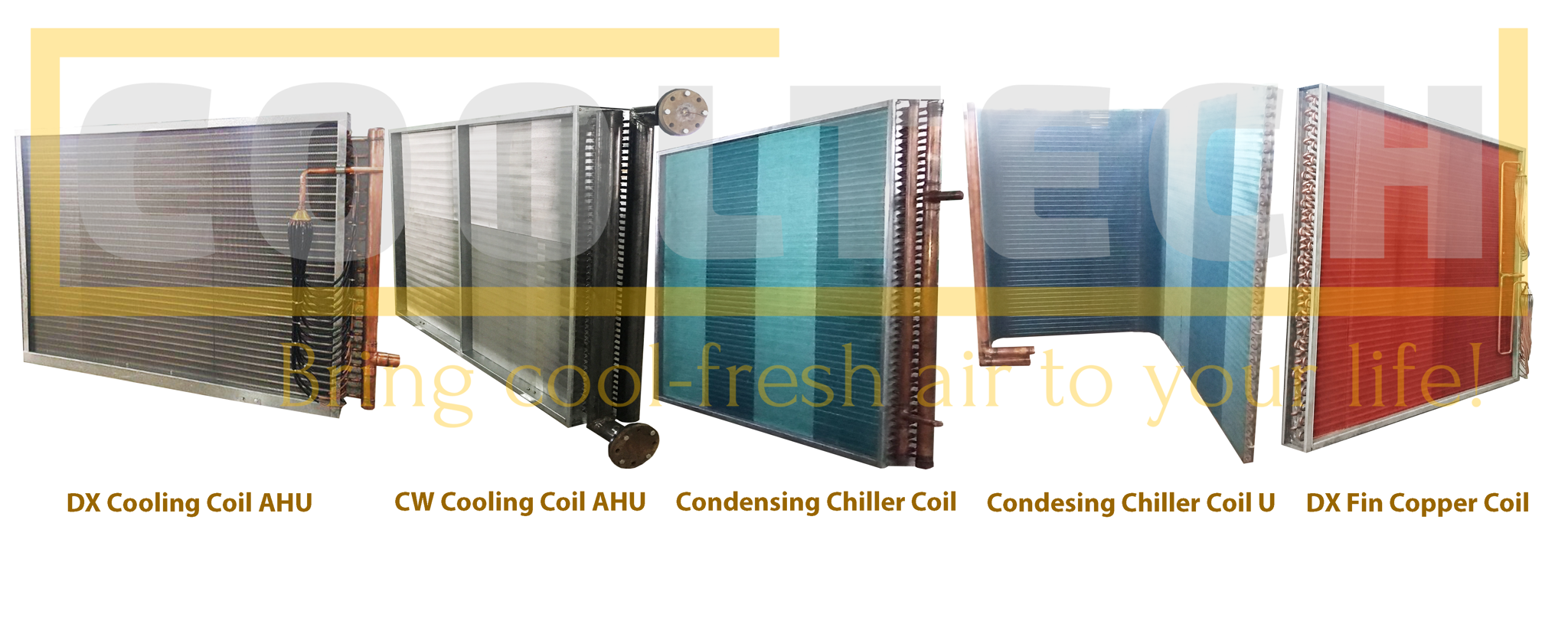 DÀN COIL LẠNH CÔNG NGHIỆP - COOLING COIL / CONDENSER COIL / STEAM COIL