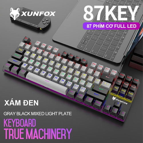 BÀN PHÍM CƠ XUNFOX K80 CỰC NGẦU CHỈ 399K