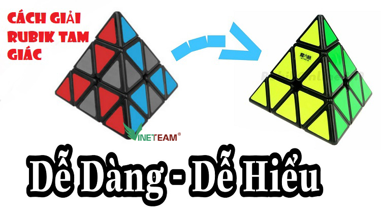 Hướng Dẫn Cách Giải Rubik Hình Tam Giác Cho Người Mới