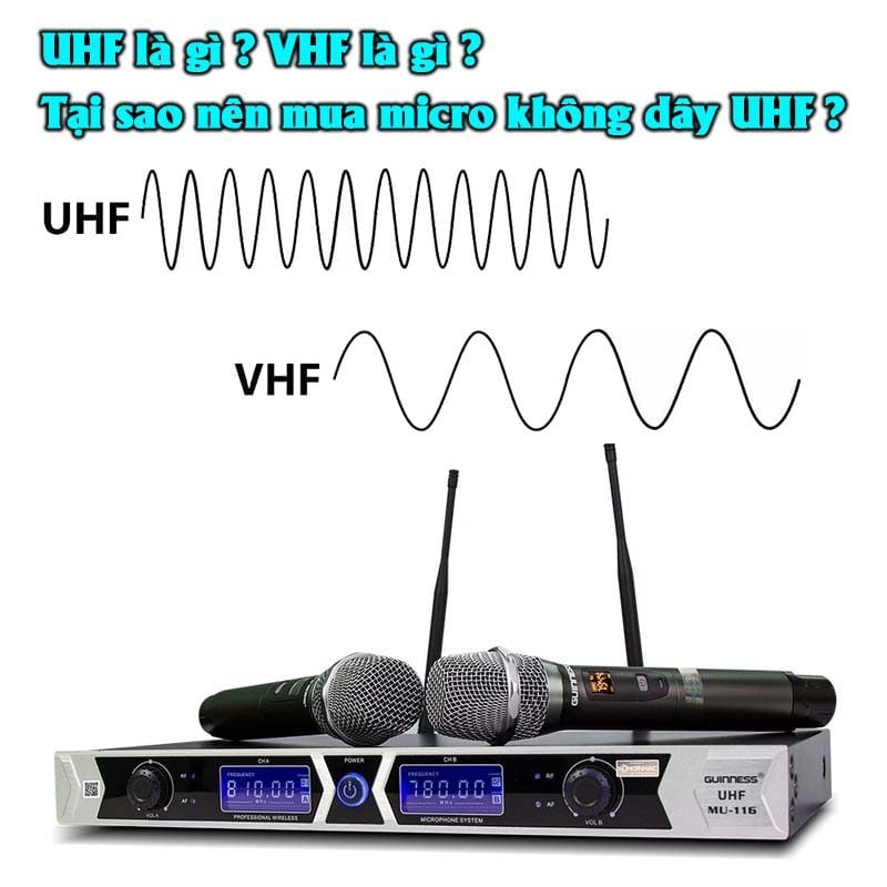 UHF là gì ? VHF là gì ? Tại sao nên mua micro không dây UHF ?