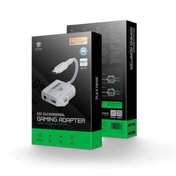 Jack Chuyển Tai Nghe PLEXTONE GS1 Hỗ Trợ Sạc Cho Điện Thoại, IPad Cổng TypeC M1, M2