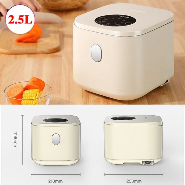 Nồi Cơm Điện Mini CHANGHONG 0.8L / 2.5L Nấu Cháo, Hầm Xương Đa Năng Nhỏ Gọn Tinh Tế