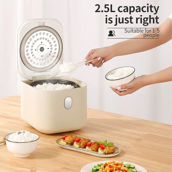 Nồi Cơm Điện Mini CHANGHONG 0.8L / 2.5L Nấu Cháo, Hầm Xương Đa Năng Nhỏ Gọn Tinh Tế
