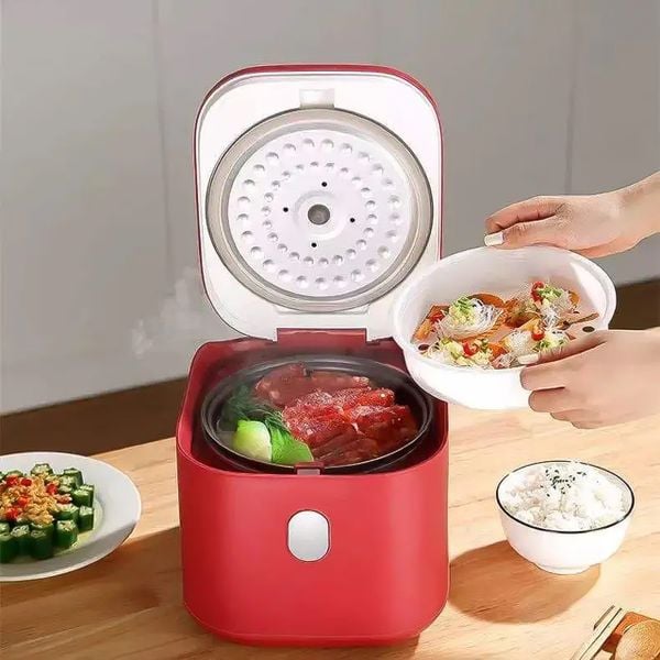 Nồi Cơm Điện Mini CHANGHONG 0.8L / 2.5L Nấu Cháo, Hầm Xương Đa Năng Nhỏ Gọn Tinh Tế