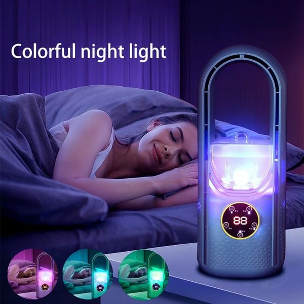 Quạt Điều Hòa Phun Sương Không Cánh 6 Chế Độ Làm Mát Tiết Kiệm Điện Năng