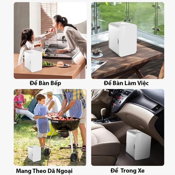 Tủ Lạnh Mini Cao Cấp Làm Lạnh Nhanh Tiết Kiệm Điện Chuyên Dùng Cho Ô Tô, Xe Hơi, Gia Đình