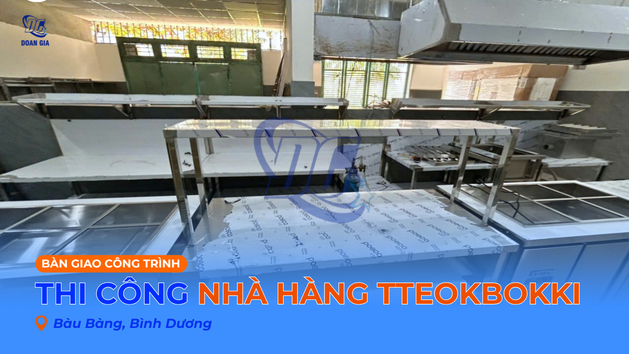 THI CÔNG & LẮP ĐẶT BẾP NHÀ HÀNG HÀN QUỐC - BÌNH DƯƠNG