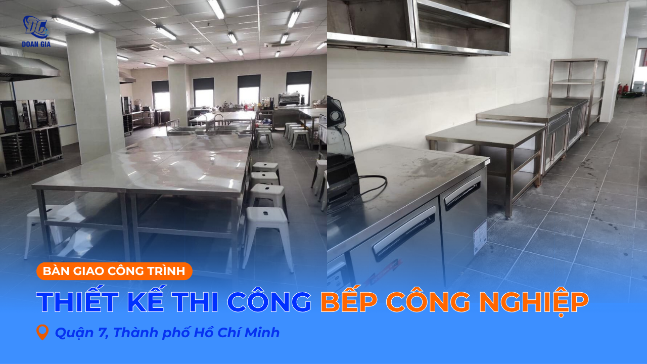 THIẾT KẾ THI CÔNG BẾP CÔNG NGHIỆP CHO COBI GROUP