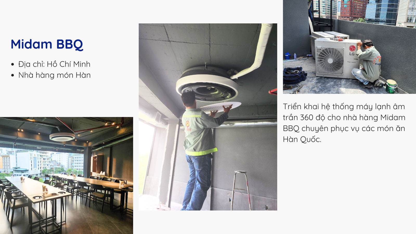 dự án máy lạnh công nghiệp cho nhà hàng hàn quốc