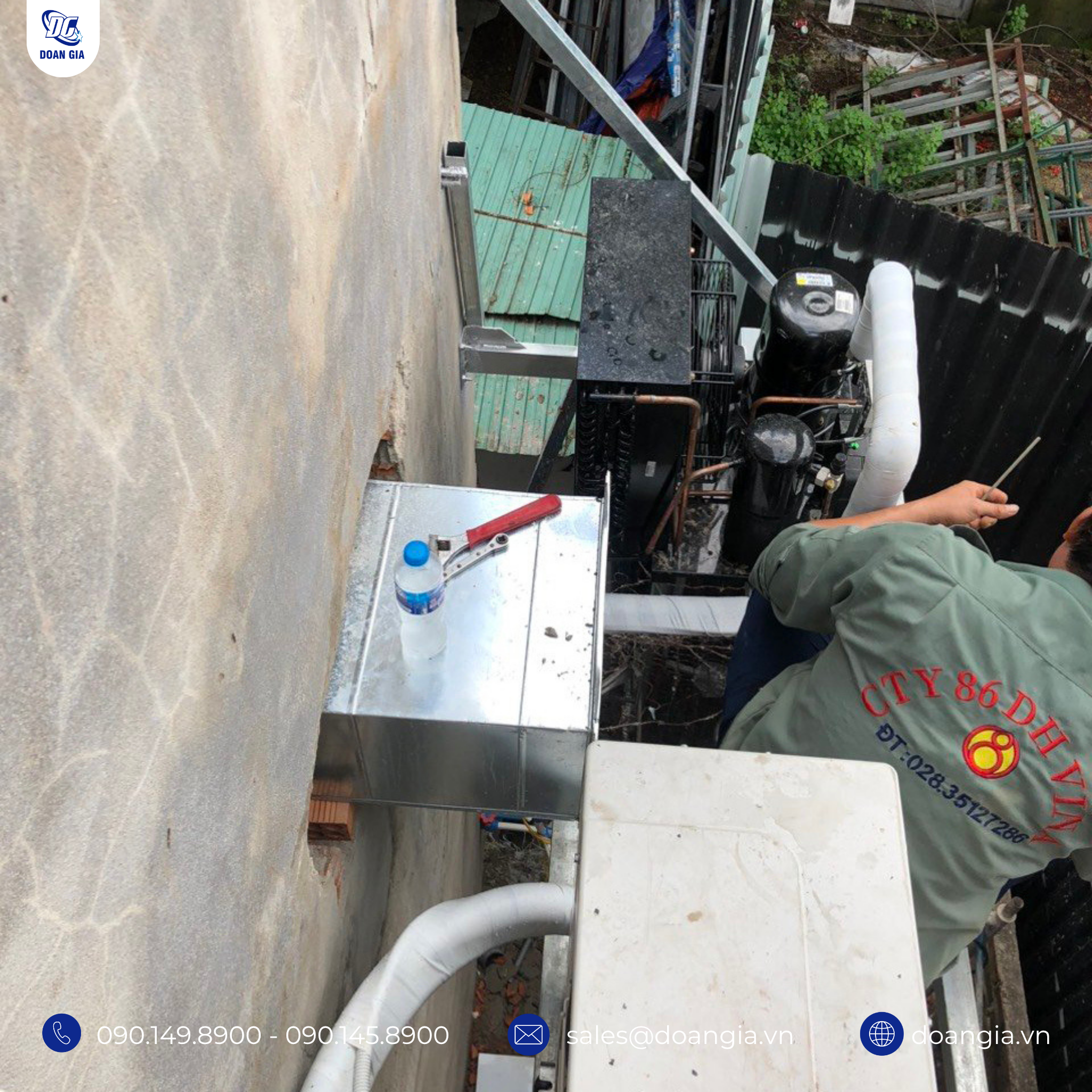 thi công lắp đặt máy lạnh