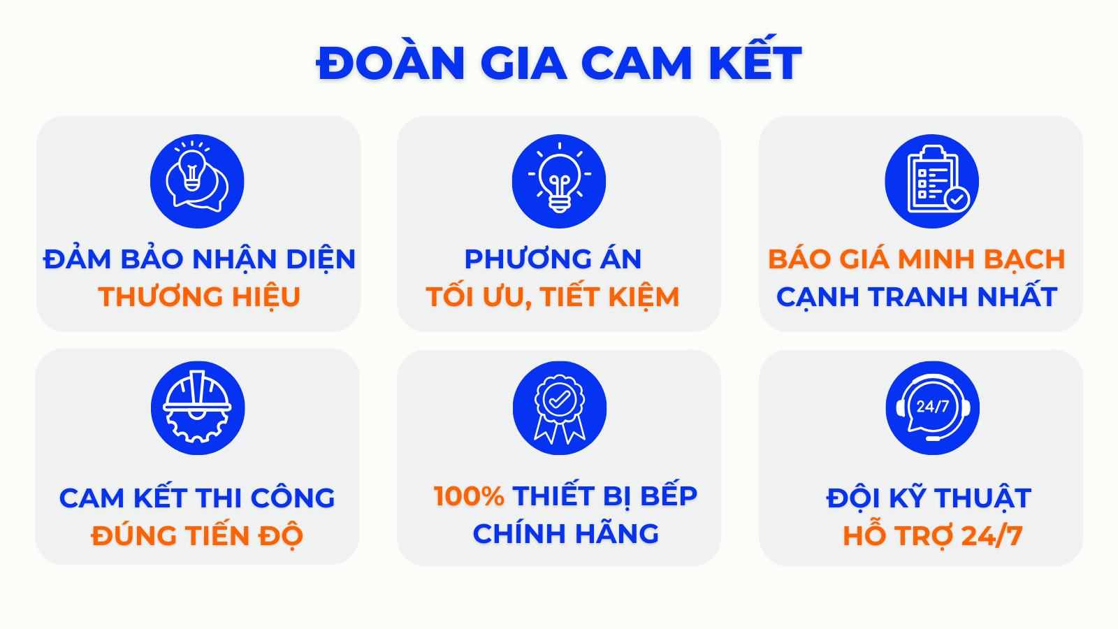 đoàn gia cam kết với khách hàng