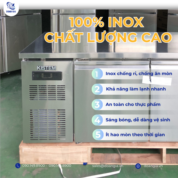 bàn đông inox công nghiệp