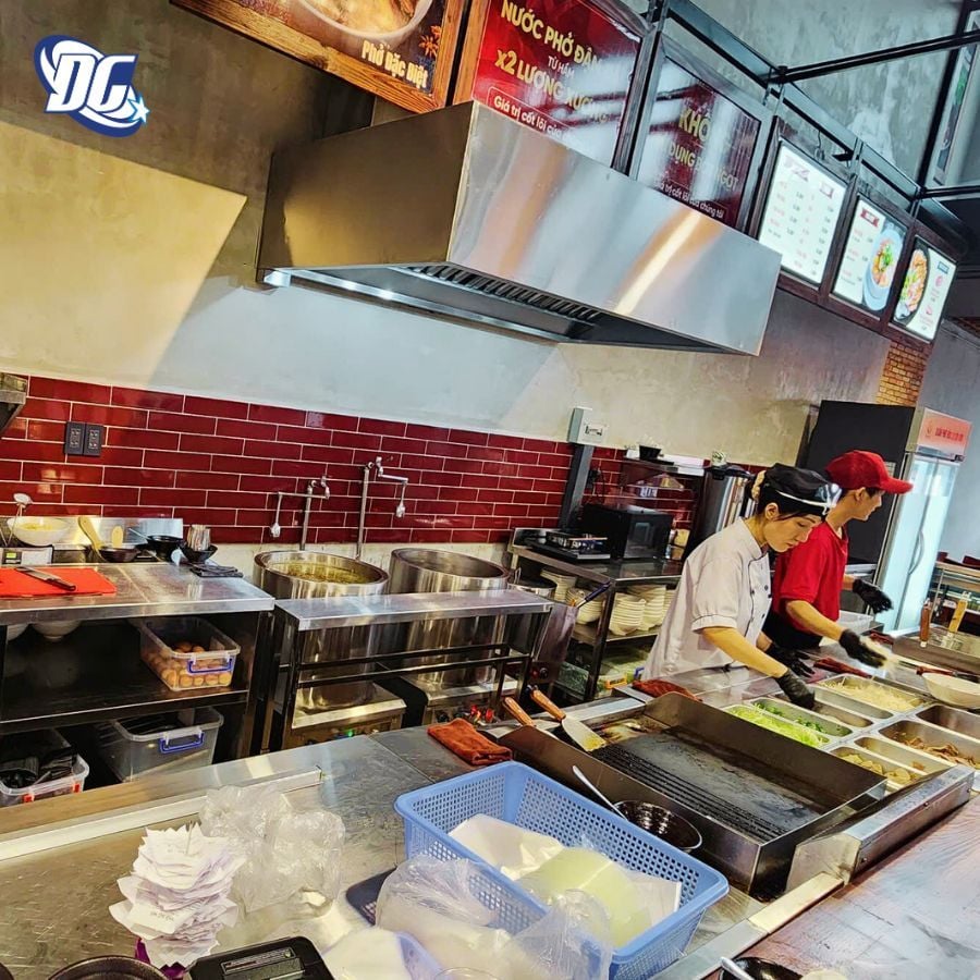 thiết kế nhà bếp không gian mở