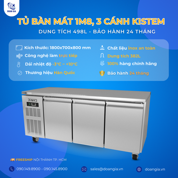Bàn mát 3 cánh 1m8 kistem KIS-XDT18R