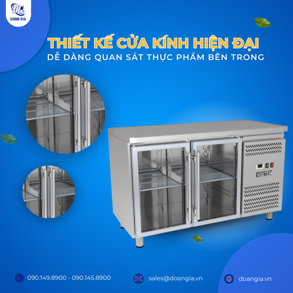 bàn mát 2 cánh inox