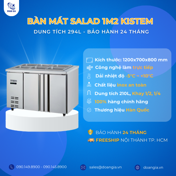 Bàn mát 1m2 KISTEM KIS-XDB12R