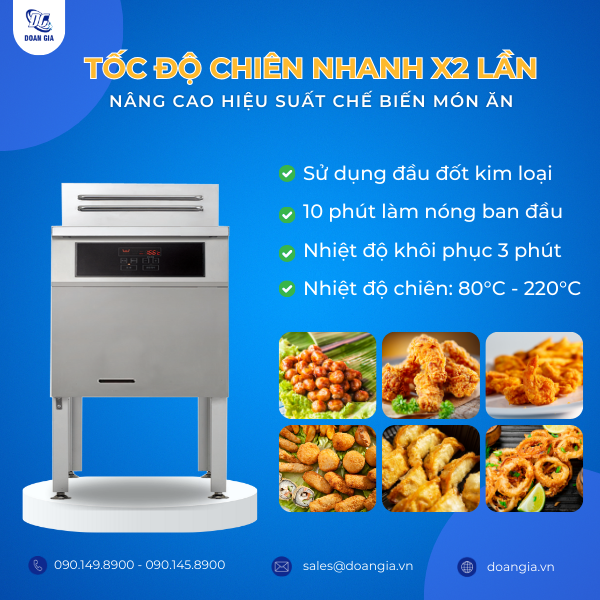 bếp chiên nhúng gas công nghiệp