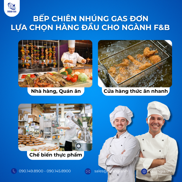 bếp chiên nhúng bằng gas